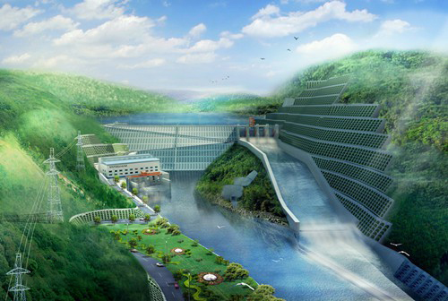 南圣镇老挝南塔河1号水电站项目